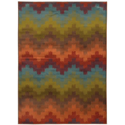 Emerson Multi-colored  Casual Geometric Indoor Rug