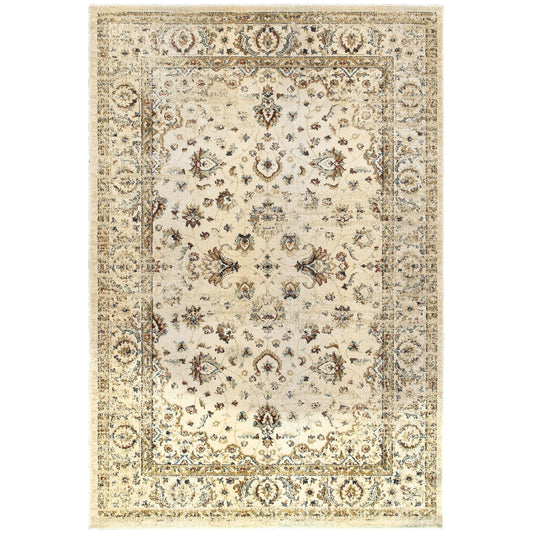 Empire Ivory Gold Traditional Oriental Indoor Rug