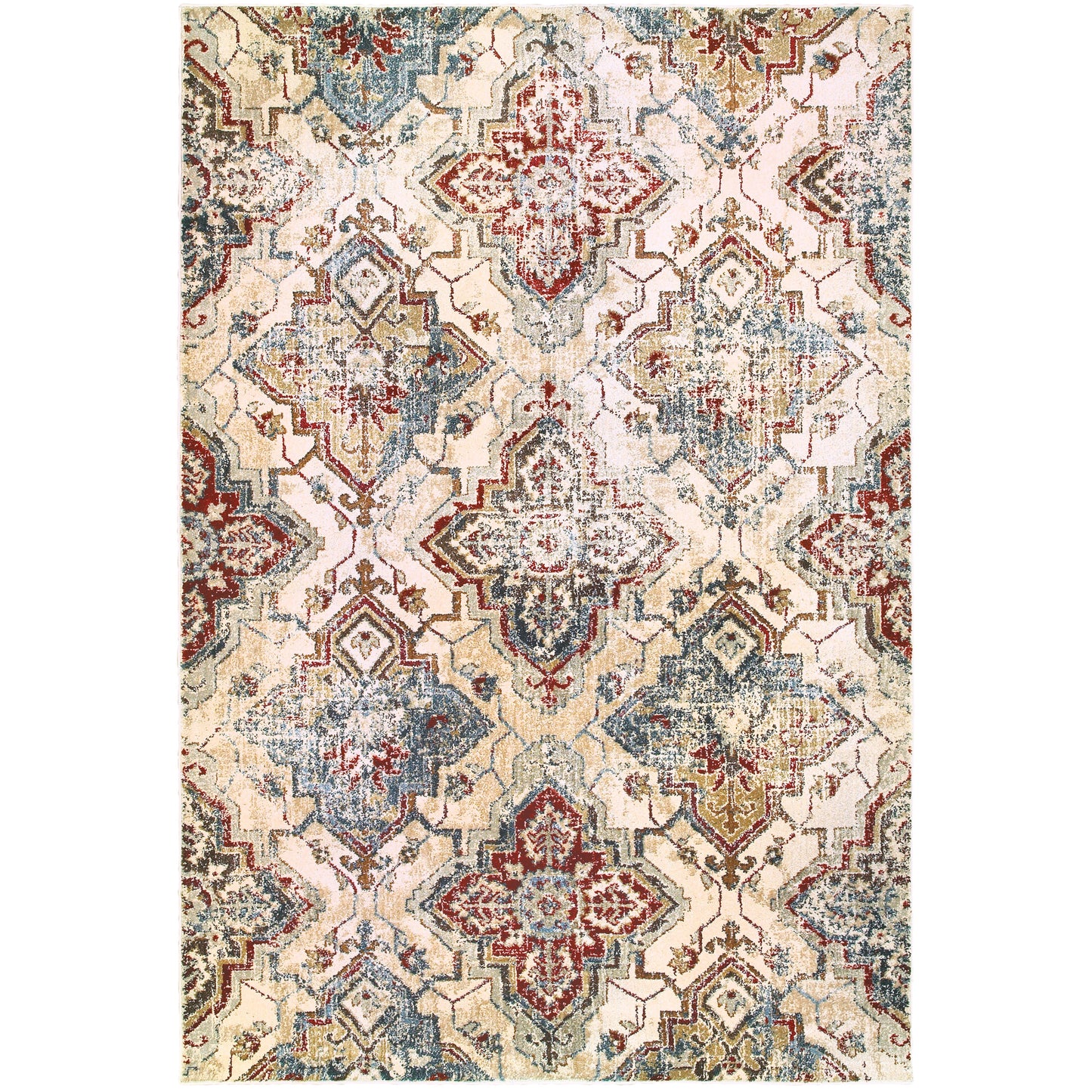 Empire Ivory Gold Traditional Oriental Indoor Rug