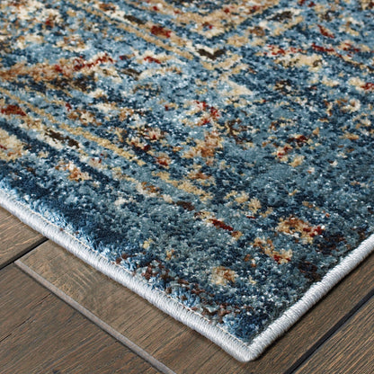 Empire Blue Navy Traditional Oriental Indoor Rug