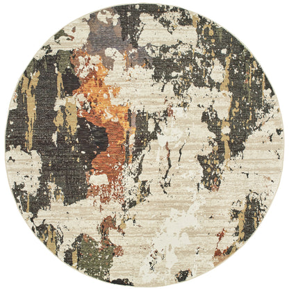 Evolution Beige Charcoal Modern & Contemporary Abstract Indoor Rug