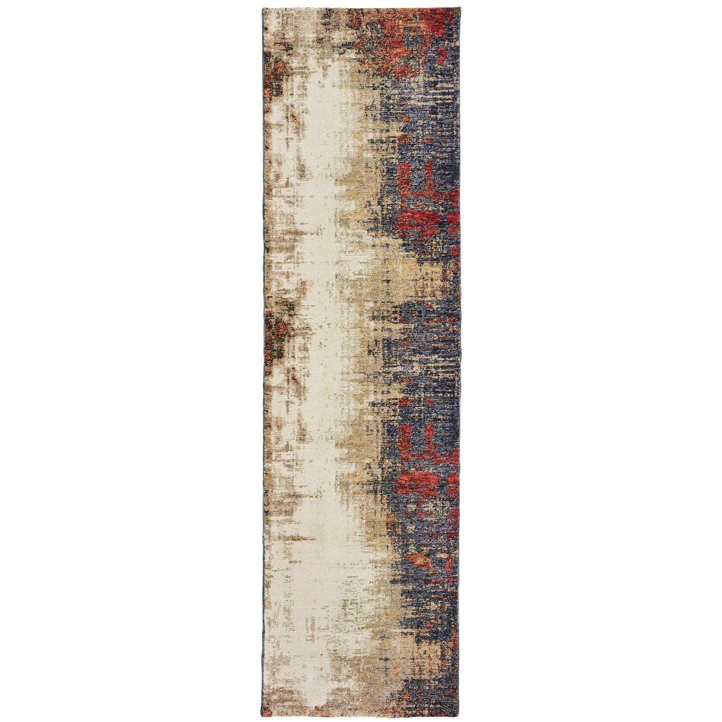 Evolution Ivory Multi Modern & Contemporary Abstract Indoor Rug