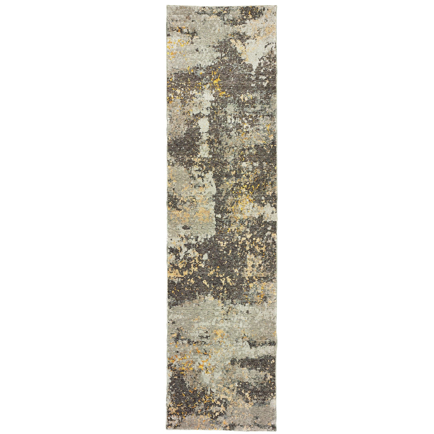 Evolution Grey Gold Modern & Contemporary Abstract Indoor Rug