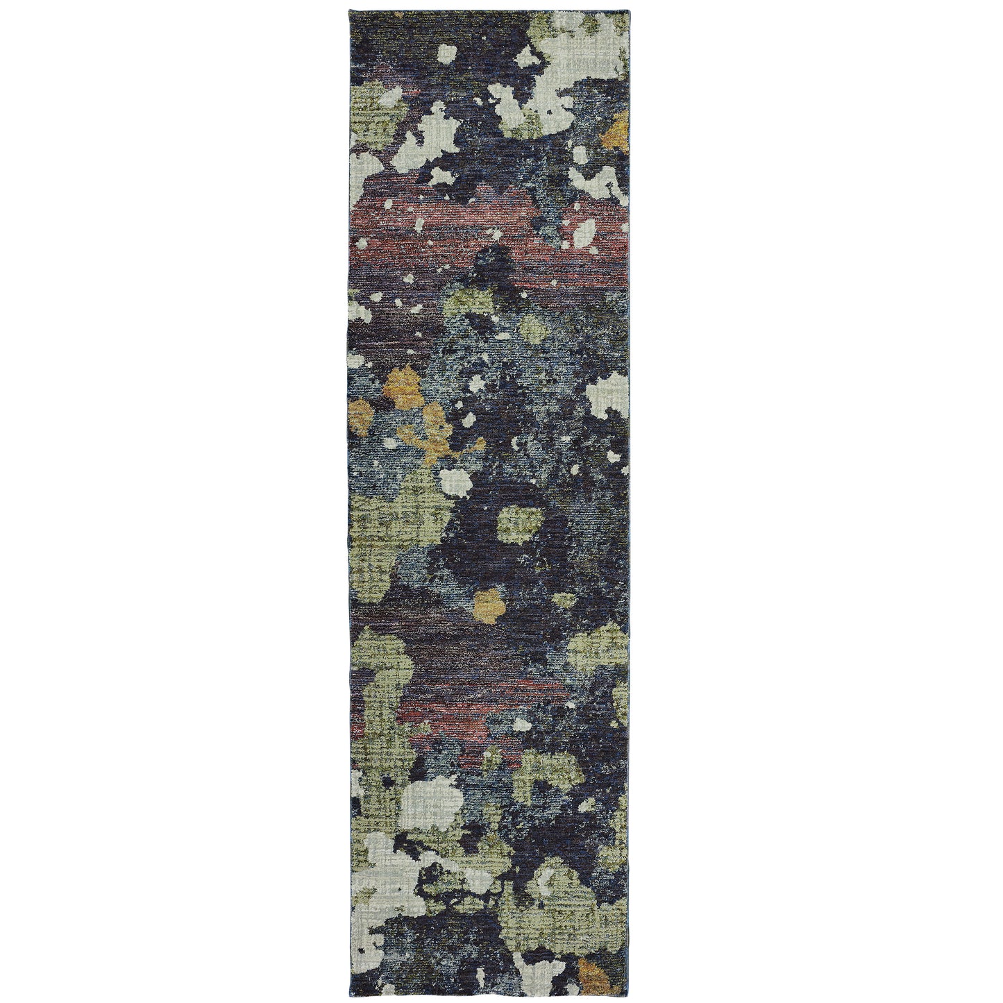 Evolution Navy Green Modern & Contemporary Abstract Indoor Rug