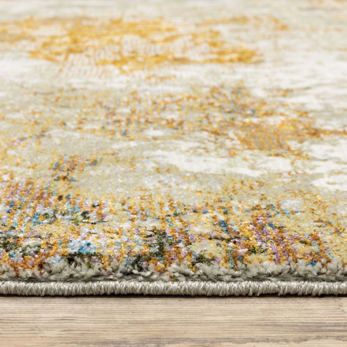 Evolution Gold Beige Modern & Contemporary Abstract Indoor Rug