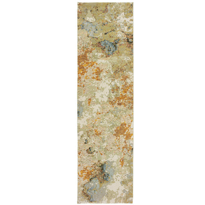 Evolution Gold Beige Modern & Contemporary Abstract Indoor Rug