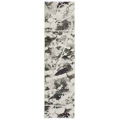 Evolution Charcoal White Modern & Contemporary Abstract Indoor Rug