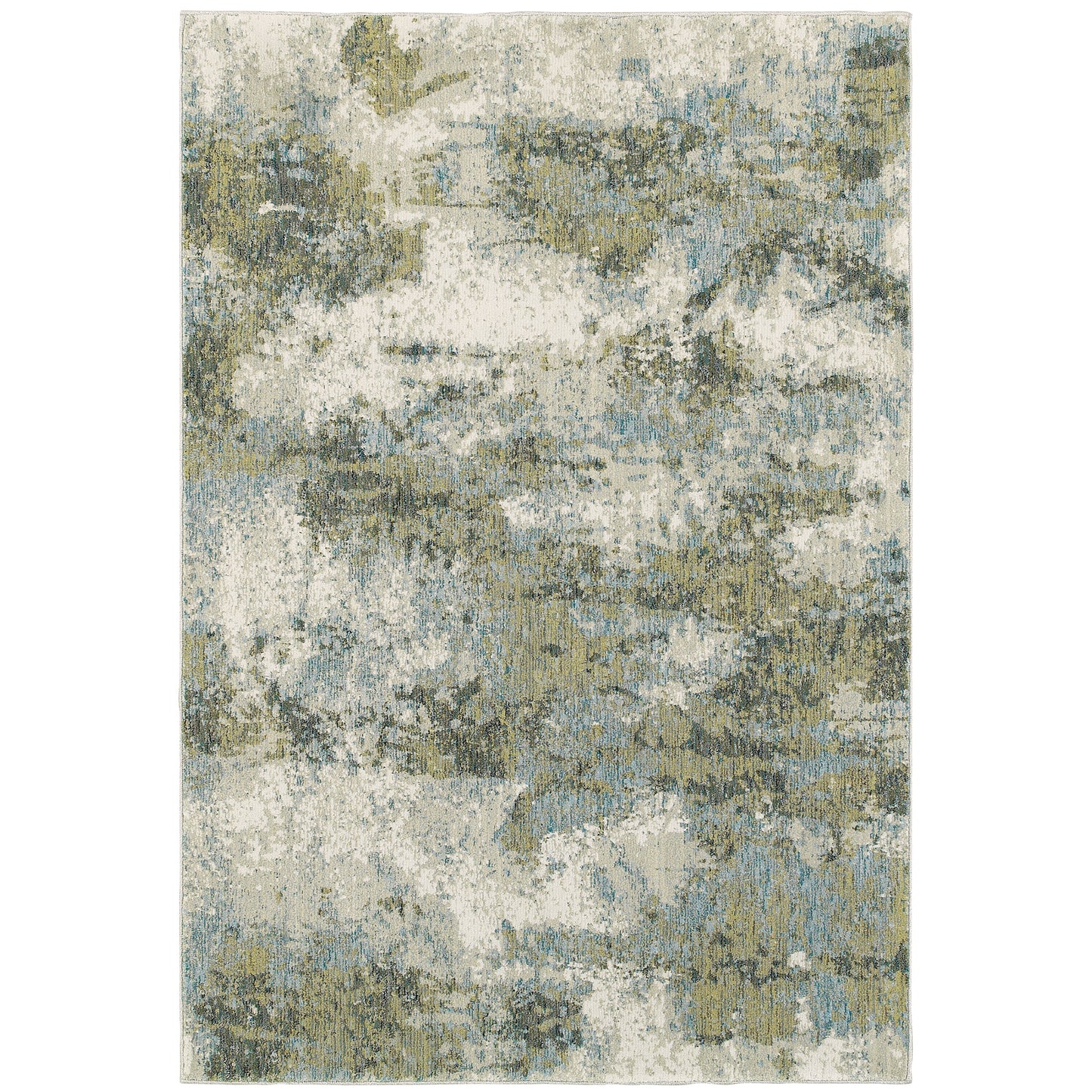 Evolution Blue Green Modern & Contemporary Abstract Indoor Rug