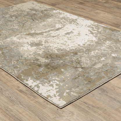 Evolution Beige Grey Industrial Abstract Indoor Rug