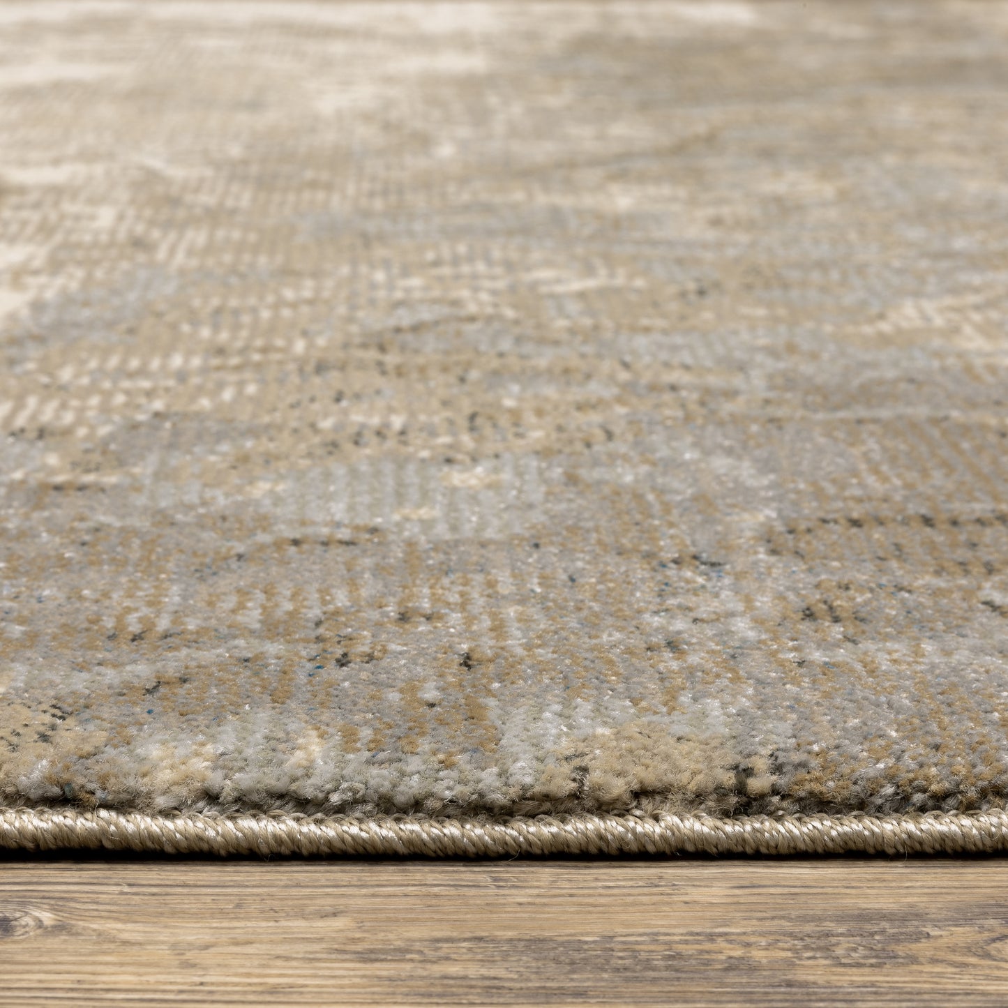 Evolution Beige Grey Industrial Abstract Indoor Rug