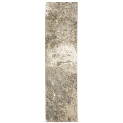 Evolution Beige Grey Industrial Abstract Indoor Rug