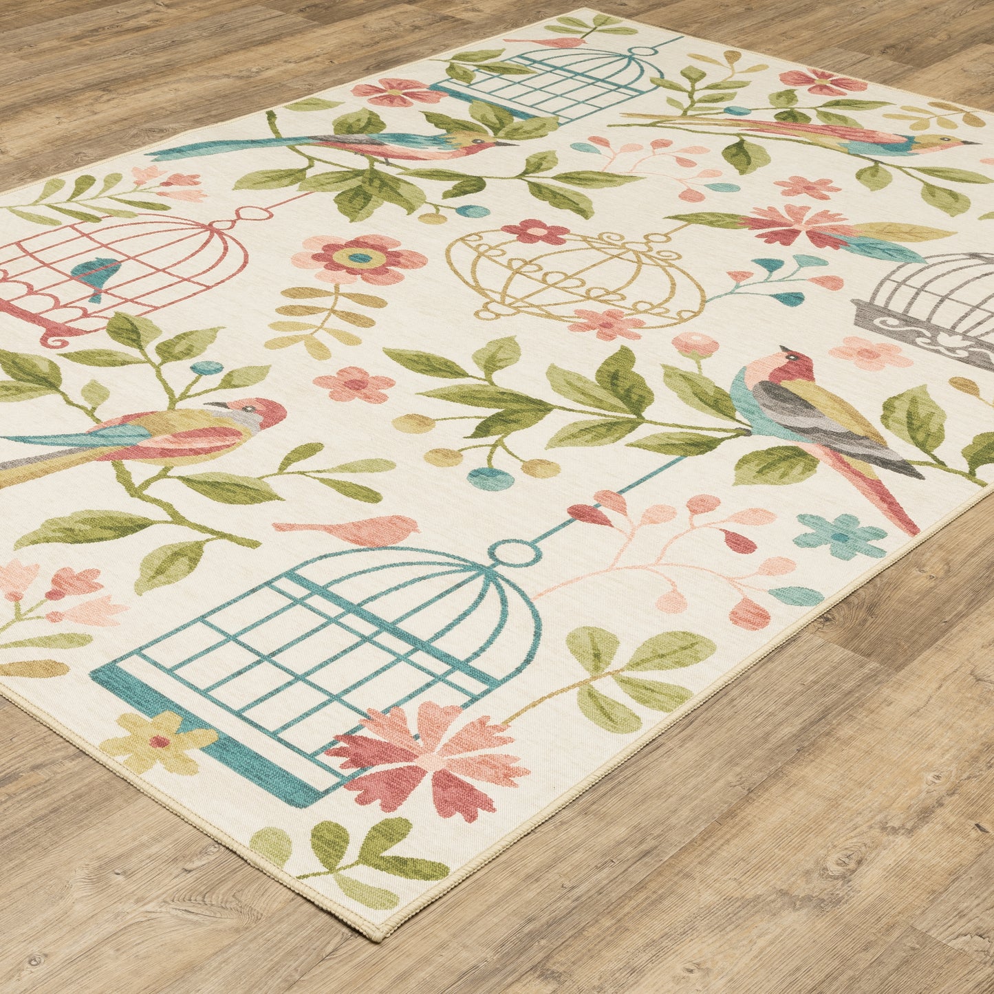 Fiji Beige Multi Novelty Floral Indoor/Outdoor Rug