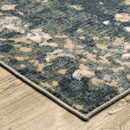 Fiona Blue Beige Modern & Contemporary Abstract Indoor Rug