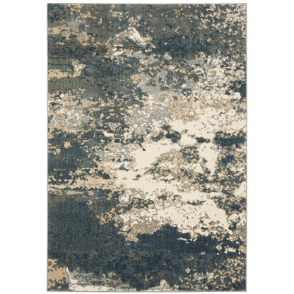 Fiona Blue Beige Modern & Contemporary Abstract Indoor Rug