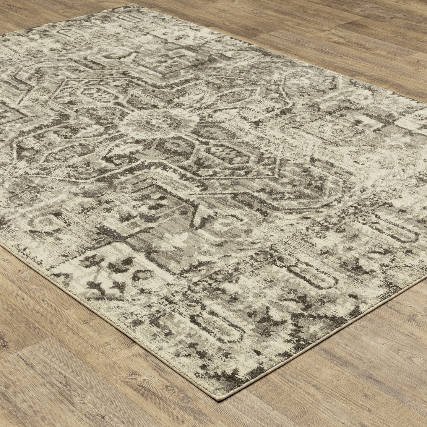 Florence Grey Ivory Vintage Oriental Indoor Rug