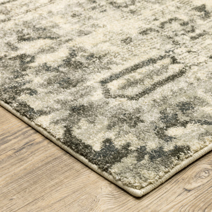 Florence Grey Ivory Vintage Oriental Indoor Rug