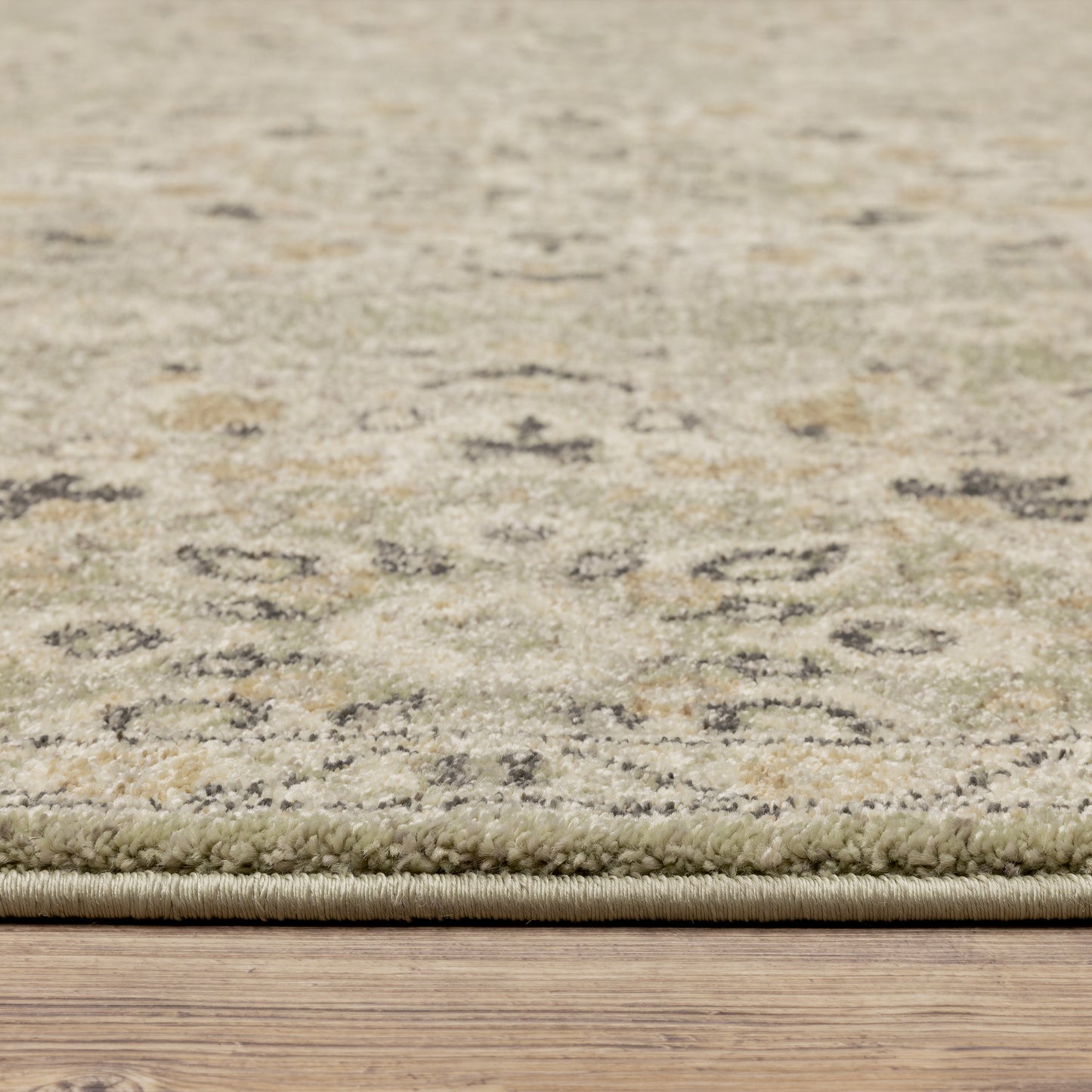 Florence Green Ivory Vintage Floral Indoor Rug