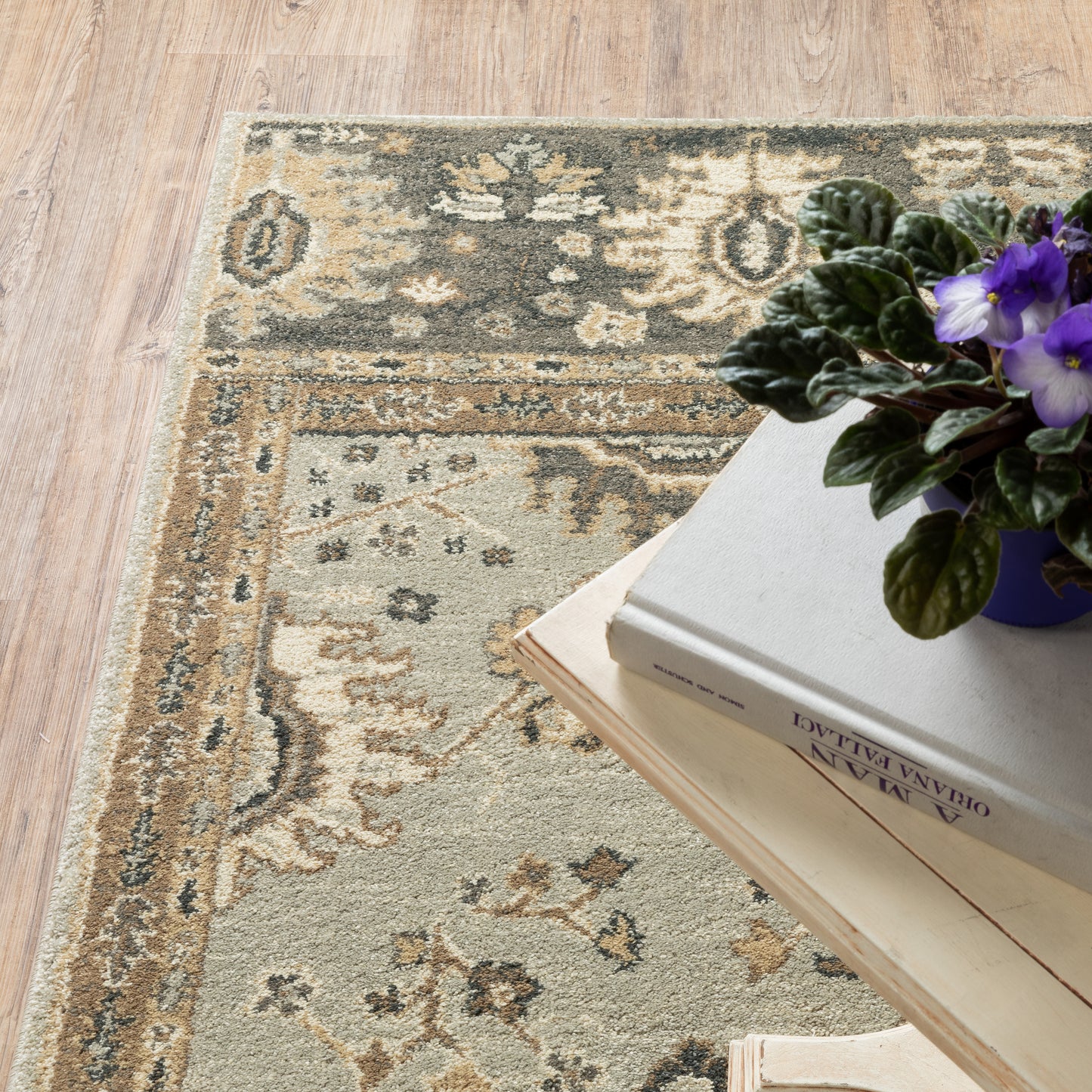 Florence Grey Brown Vintage Oriental Indoor Rug