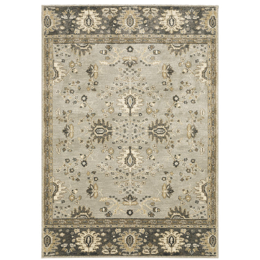 Florence Grey Brown Vintage Oriental Indoor Rug