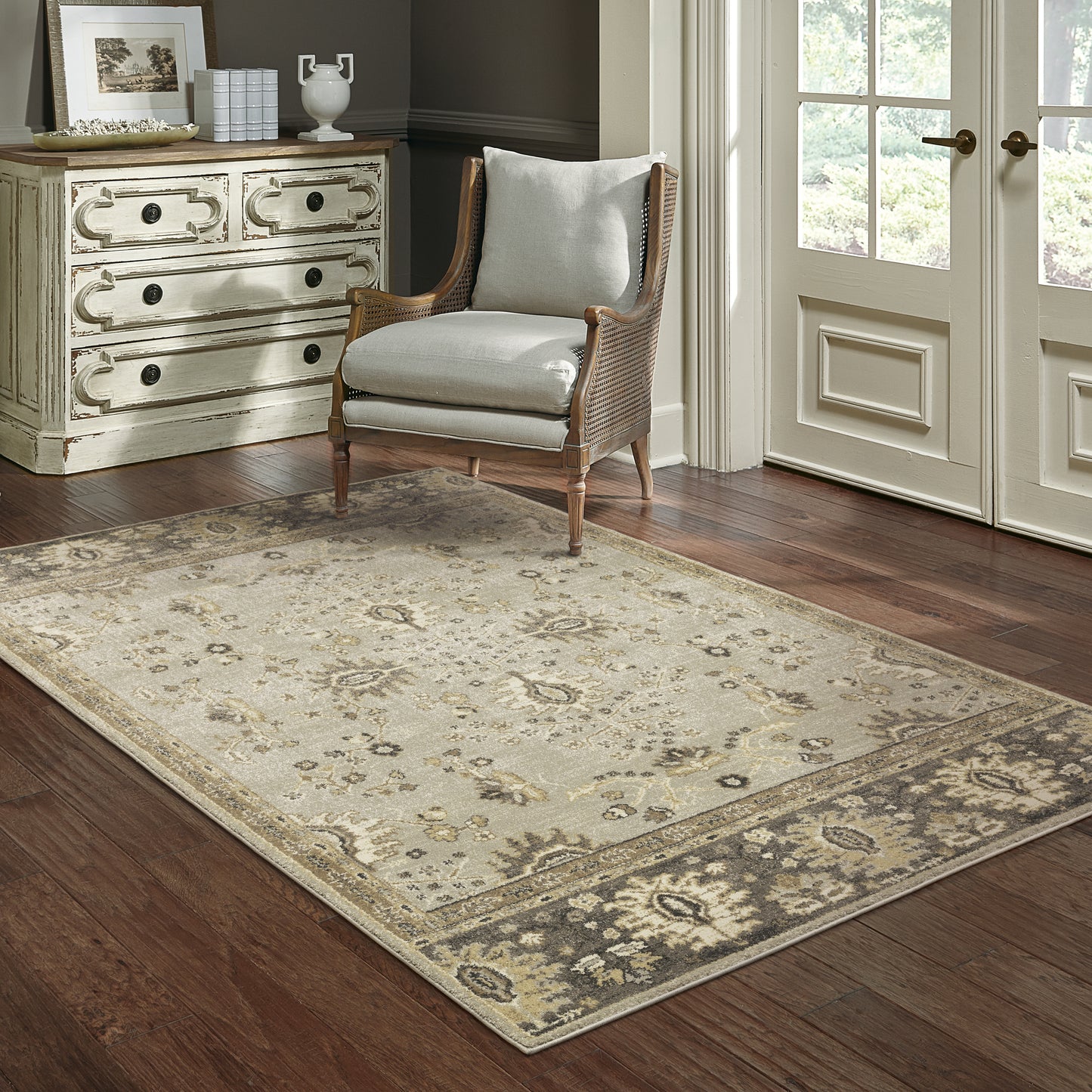 Florence Grey Brown Vintage Oriental Indoor Rug