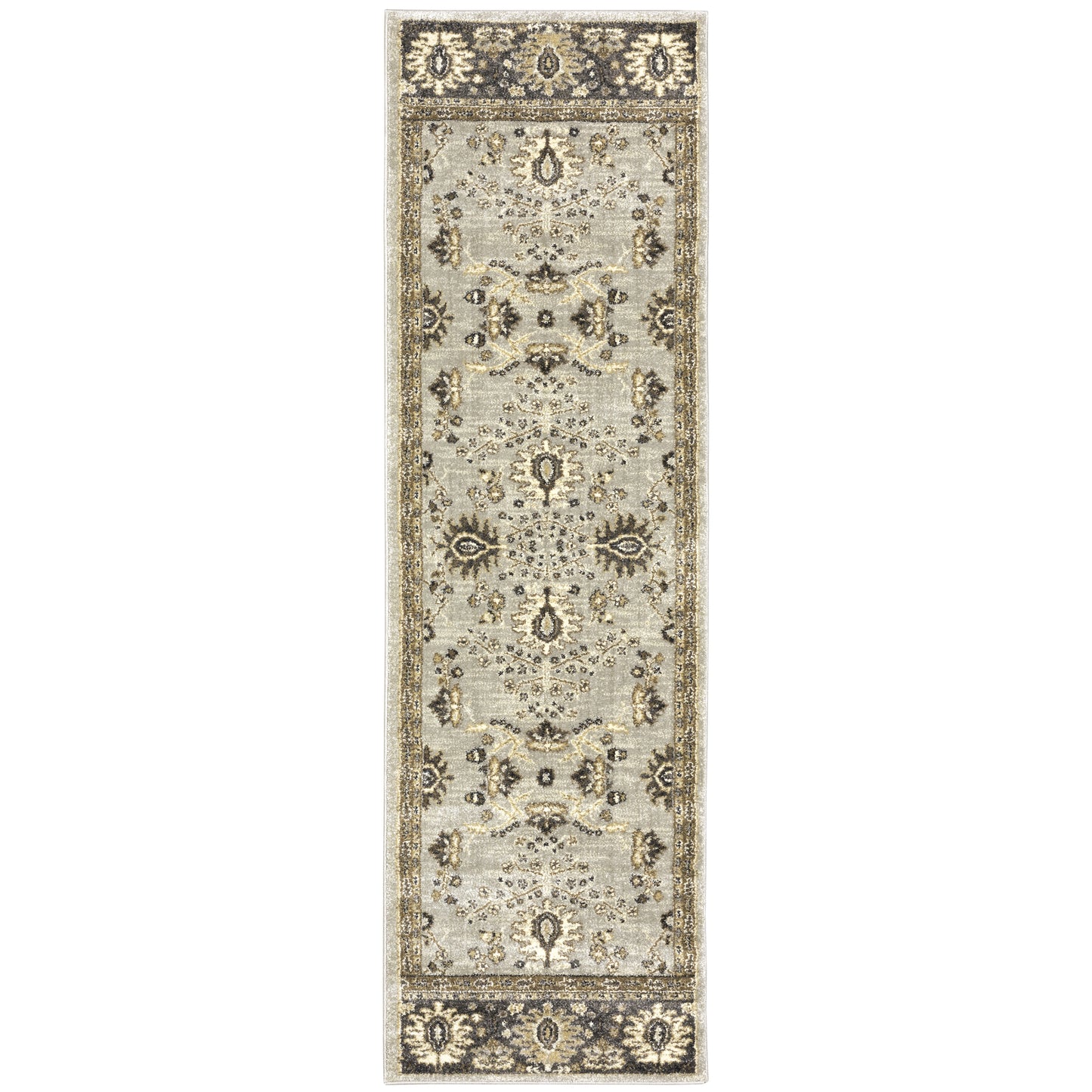 Florence Grey Brown Vintage Oriental Indoor Rug