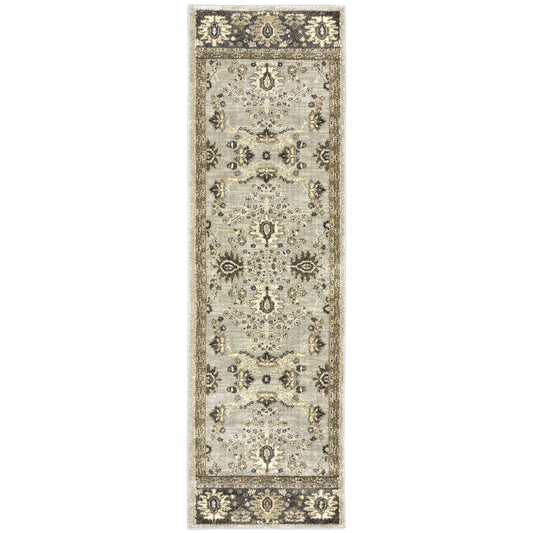 Florence Grey Brown Vintage Oriental Indoor Rug