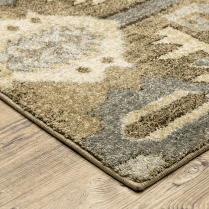 Florence Tan Gold Vintage Southwest/Lodge Indoor Rug