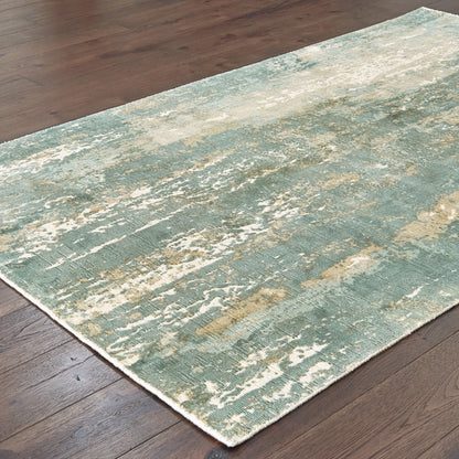 Formations Blue Grey Modern & Contemporary Abstract Indoor Rug