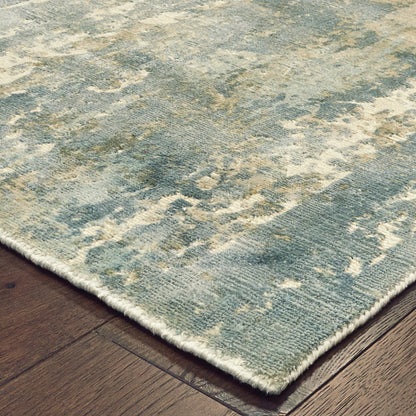 Formations Blue Grey Modern & Contemporary Abstract Indoor Rug