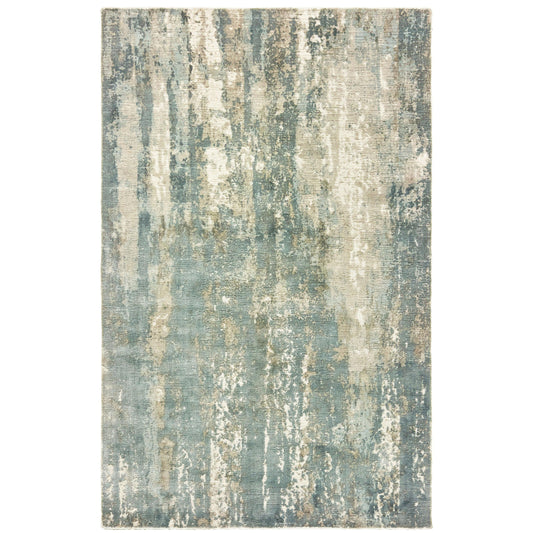 Formations Blue Grey Modern & Contemporary Abstract Indoor Rug