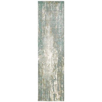 Formations Blue Grey Modern & Contemporary Abstract Indoor Rug