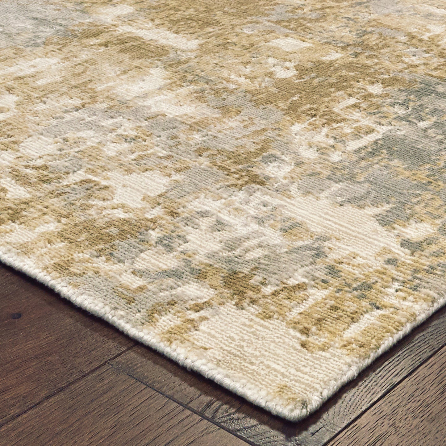 Formations Grey Brown Modern & Contemporary Abstract Indoor Rug