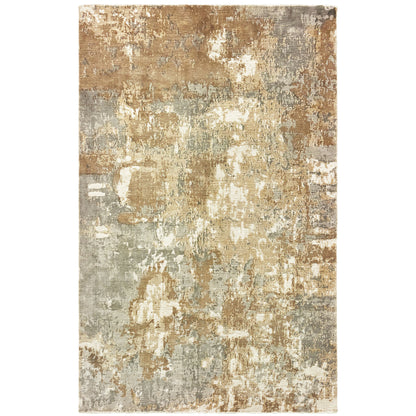 Formations Grey Brown Modern & Contemporary Abstract Indoor Rug