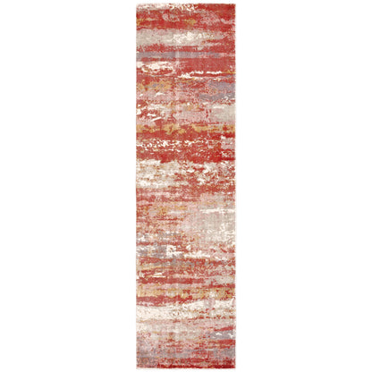 Formations Pink Red Modern & Contemporary Abstract Indoor Rug