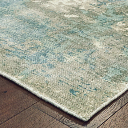 Formations Blue Grey Modern & Contemporary Abstract Indoor Rug