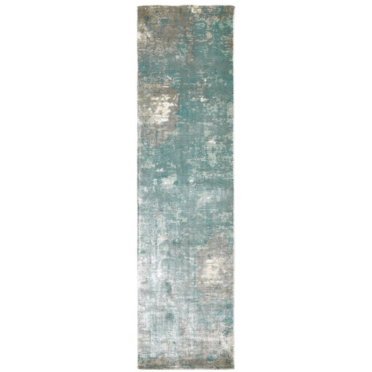 Formations Blue Grey Modern & Contemporary Abstract Indoor Rug