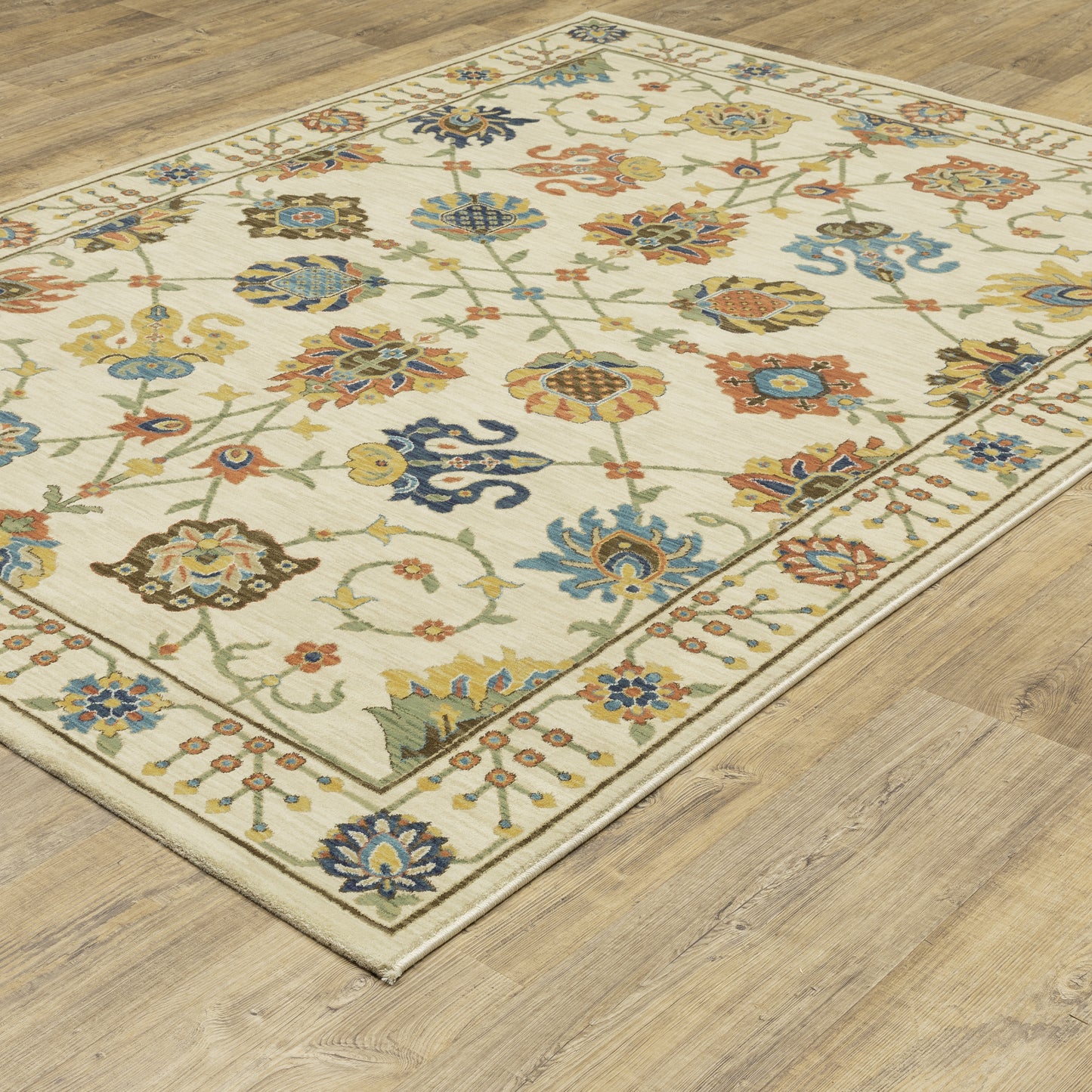 Francesca Ivory Multi-colored Traditional Oriental Indoor Rug