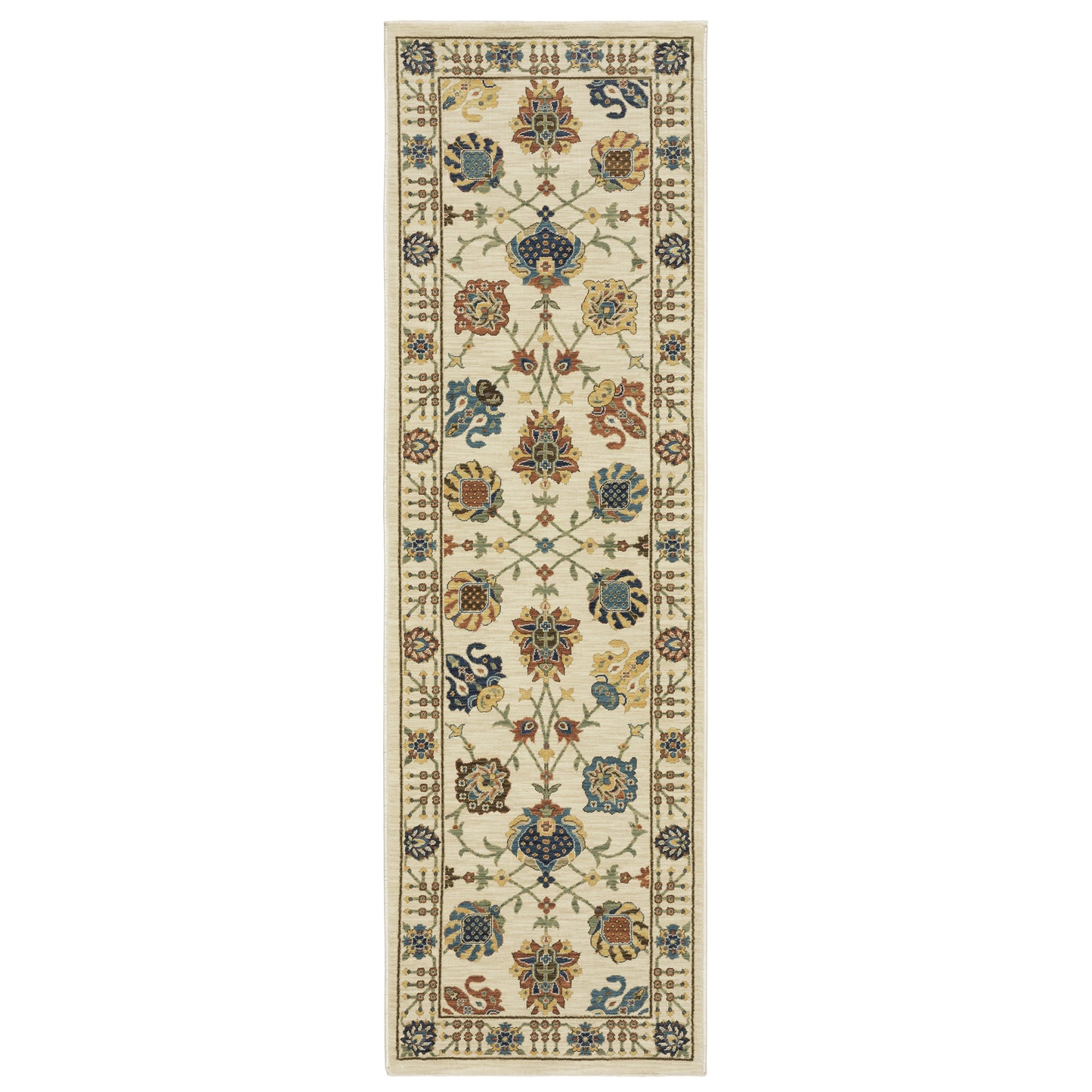 Francesca Ivory Multi-colored Traditional Oriental Indoor Rug