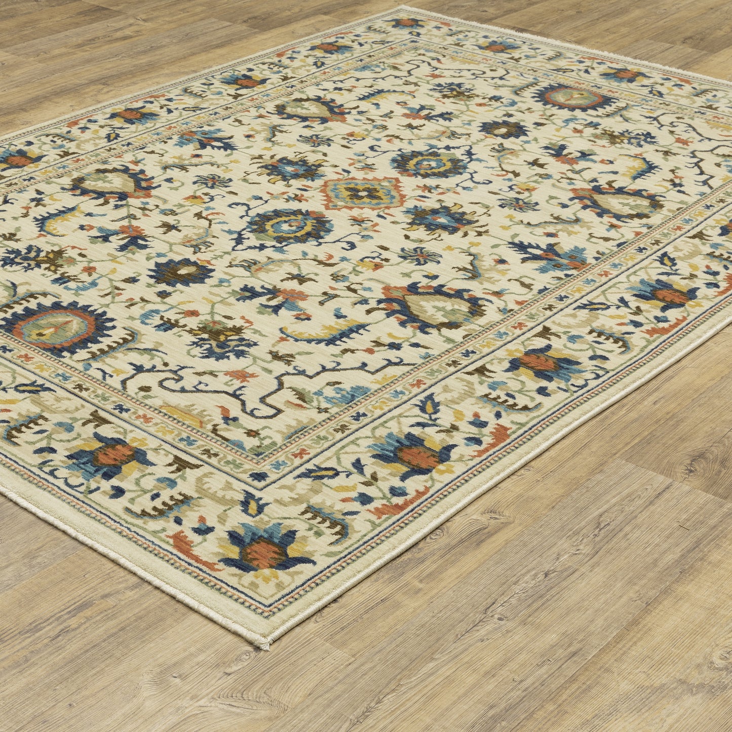 Francesca Ivory Multi-colored Traditional Oriental Indoor Rug