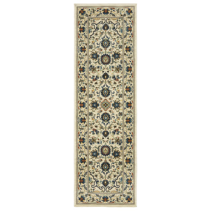 Francesca Ivory Multi-colored Traditional Oriental Indoor Rug