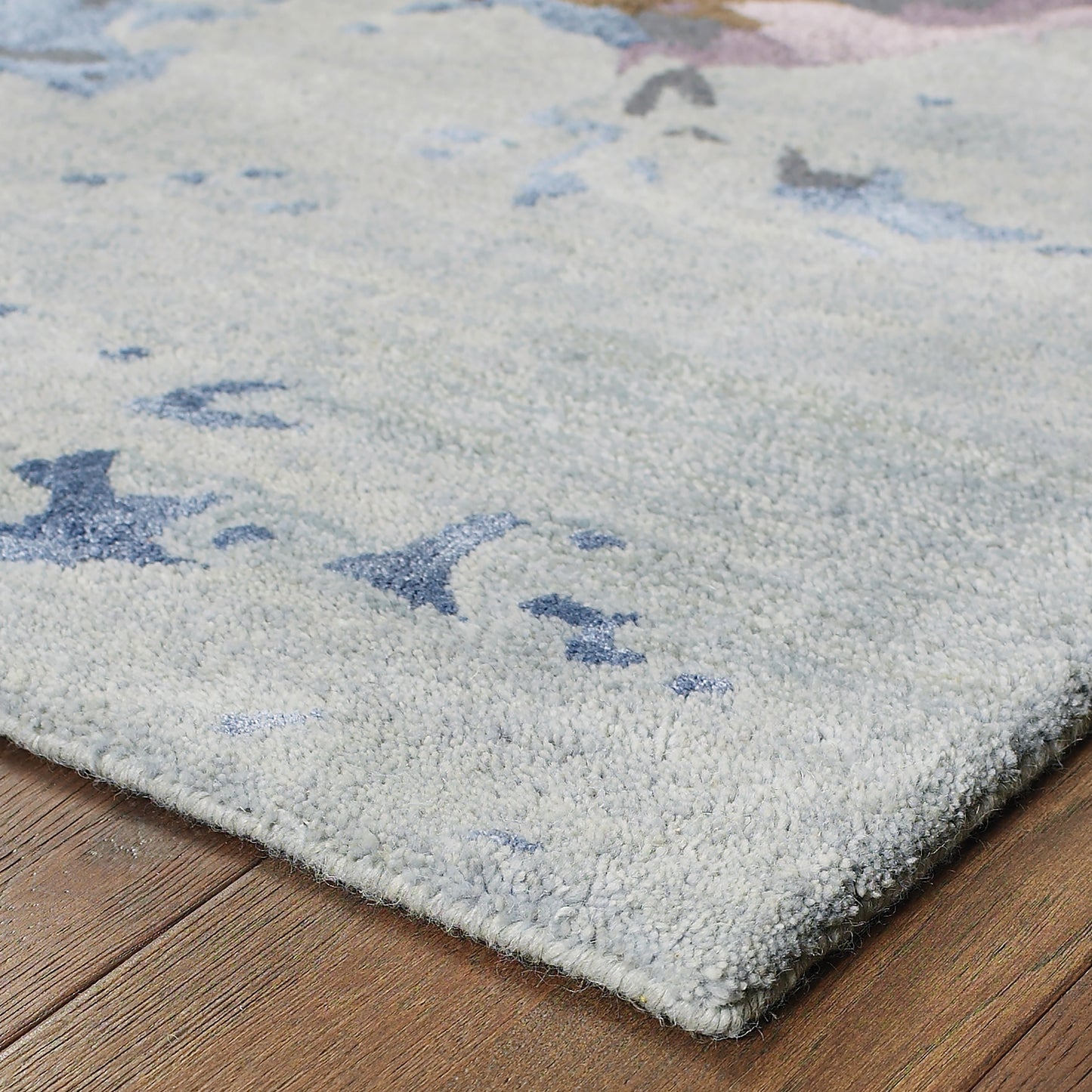 Galaxy Blue Purple Industrial Abstract Indoor Rug