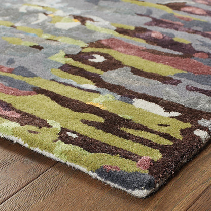 Galaxy Multi Grey Industrial Abstract Indoor Rug