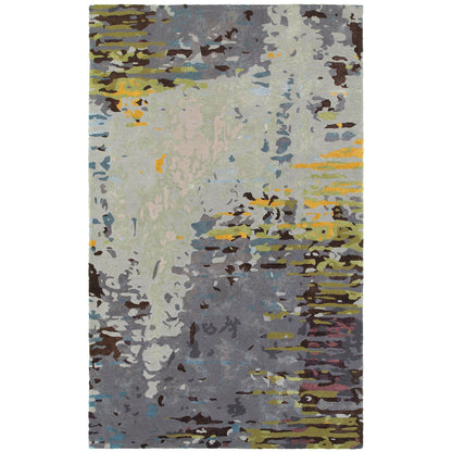 Galaxy Multi Grey Industrial Abstract Indoor Rug