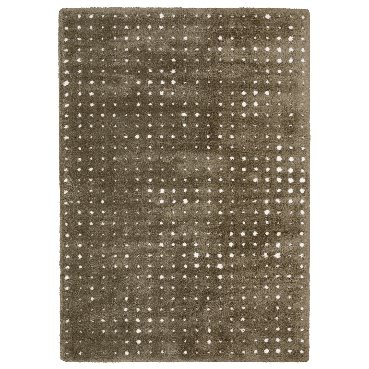 Galileo Brown Ivory Industrial Circles Indoor Rug