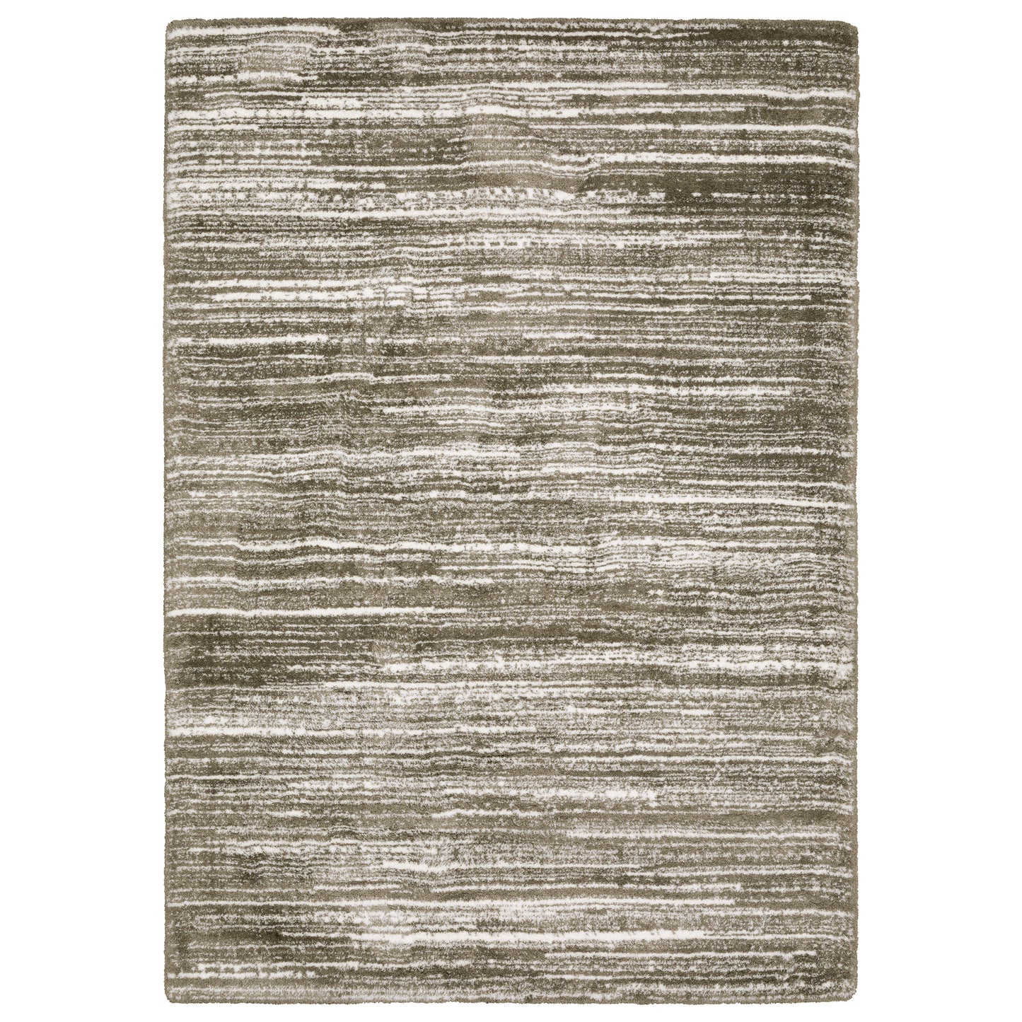 Galileo Brown Ivory Industrial Stripes Indoor Rug