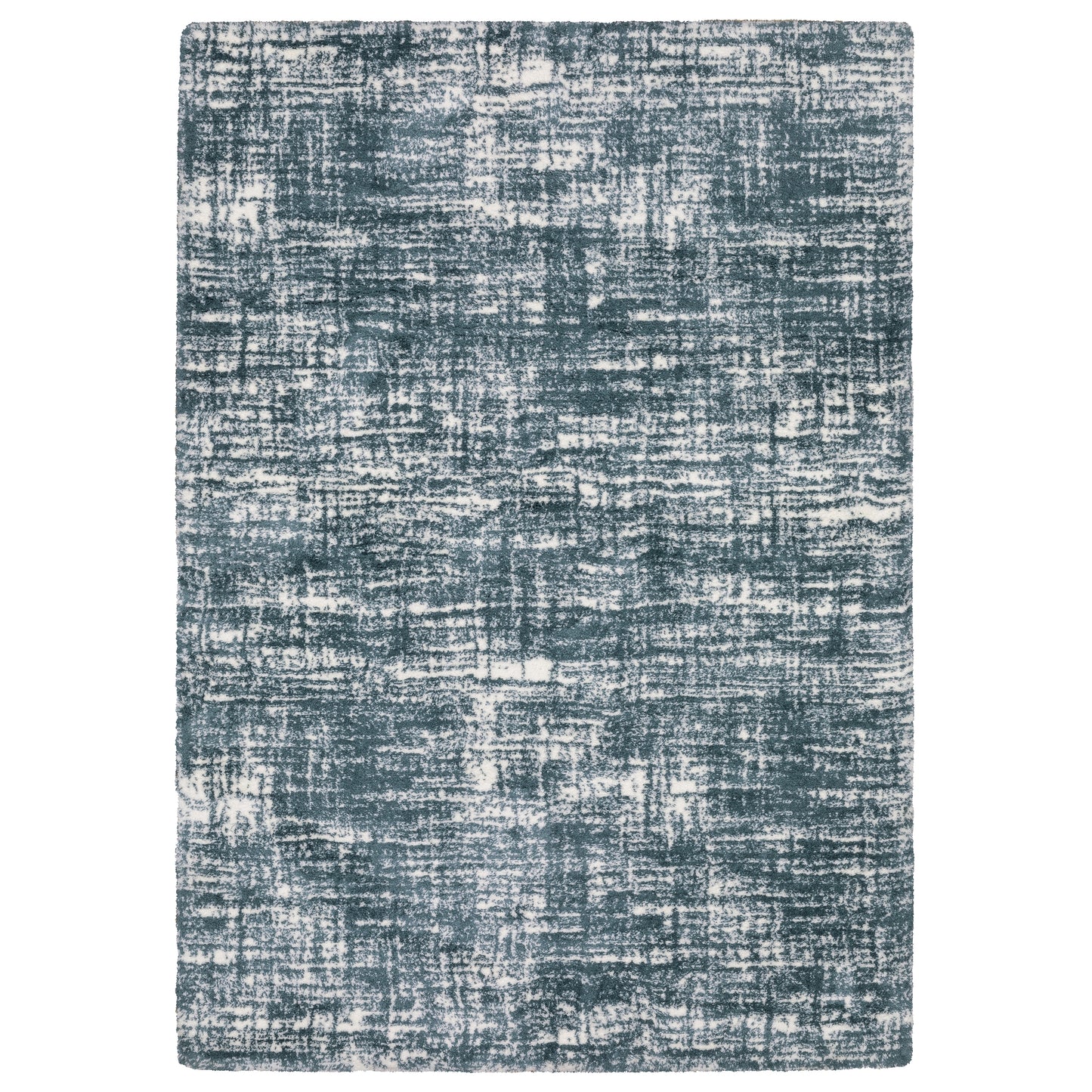 Galileo Blue Ivory Industrial Gridwork Indoor Rug