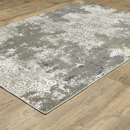 Gemini Beige Grey Modern & Contemporary Oriental Indoor Rug