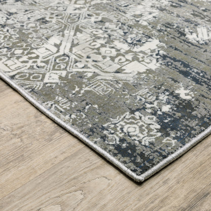 Gemini Beige Grey Modern & Contemporary Oriental Indoor Rug