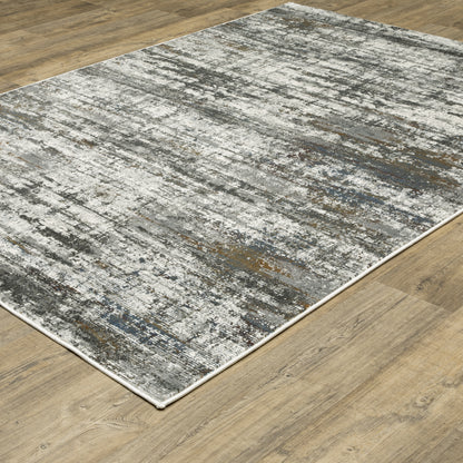 Gemini Charcoal Grey Modern & Contemporary Abstract Indoor Rug