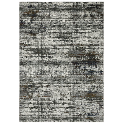 Gemini Charcoal Grey Modern & Contemporary Abstract Indoor Rug